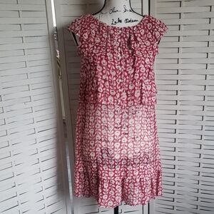 Marc By Marc Jacobs Floral Pink Sleeveless 100% Sillk  Dress Size XS